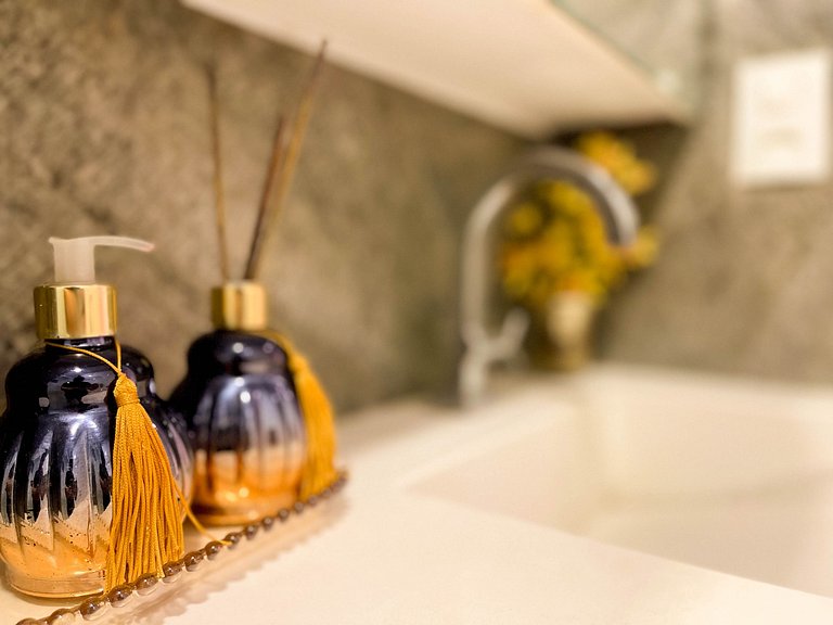 Design e conforto a 5 minutos do mar