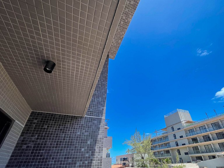 Pé na areia com varanda | Piscina | Academia