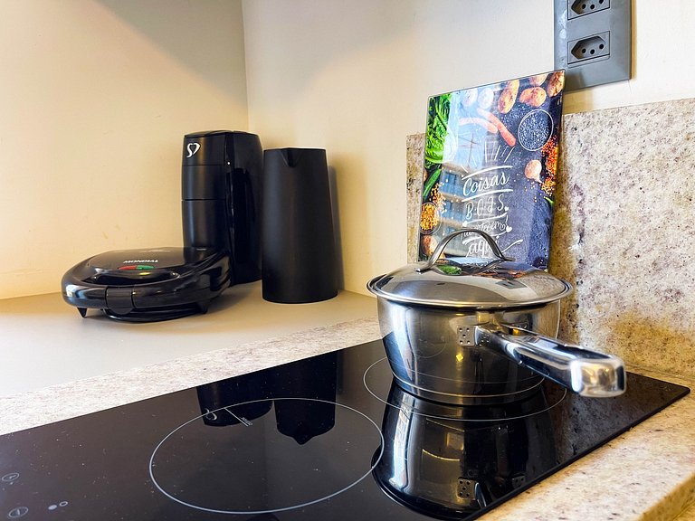 Pé na areia com varanda | Piscina | Academia