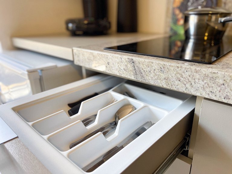 Pé na areia com varanda | Piscina | Academia