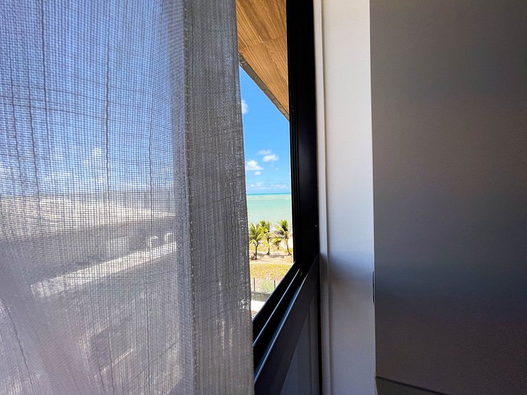 Pé na areia, vista lateral, piscina, academia