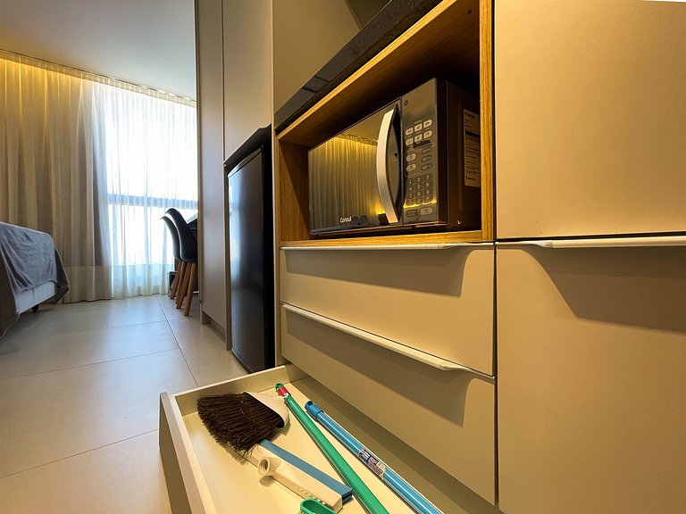 Pé na areia com design e conforto