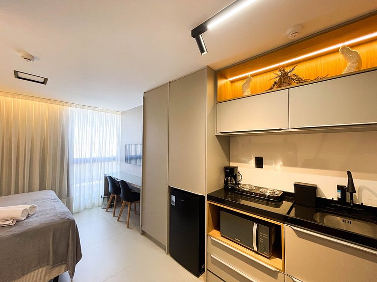 Pé na areia com design e conforto