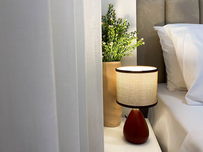 Studio moderno com conforto para até 4 pessoas