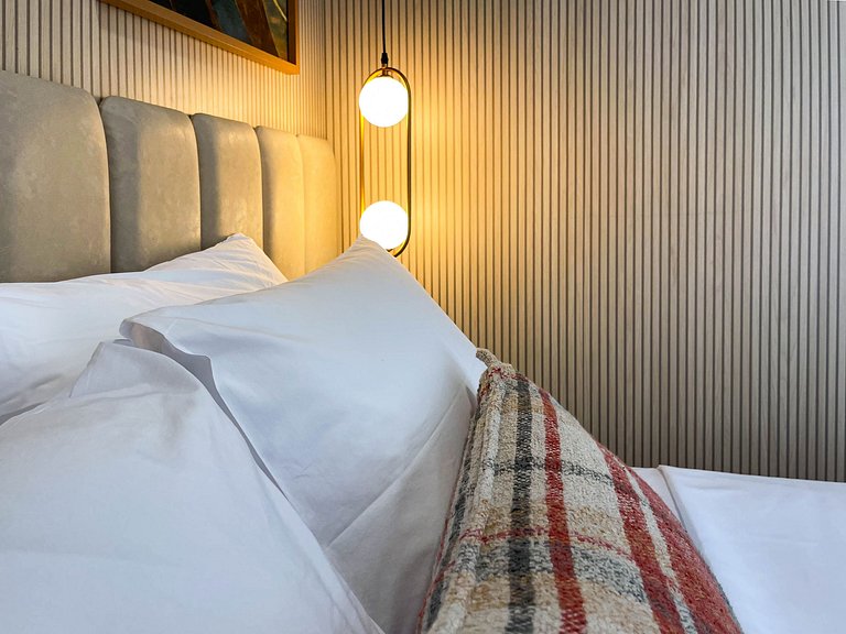 Studio moderno com conforto para até 4 pessoas