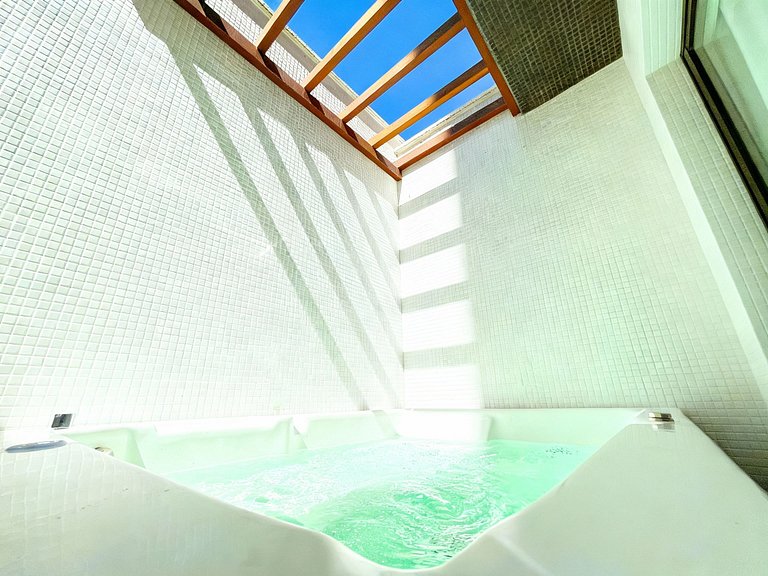 Jacuzzi Privativa à Beira-Mar p/ 4 pessoas