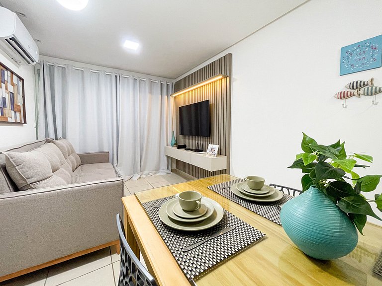 2 quartos com varanda em Manaíra