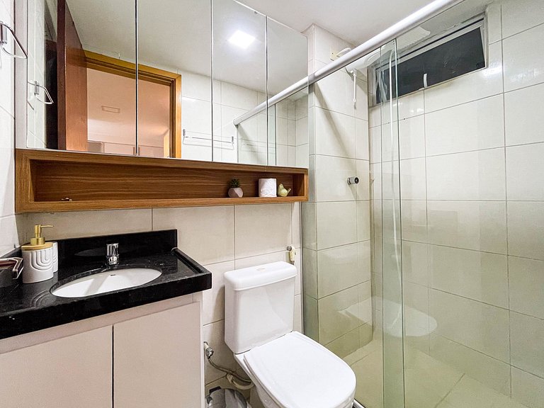 2 quartos com varanda em Manaíra