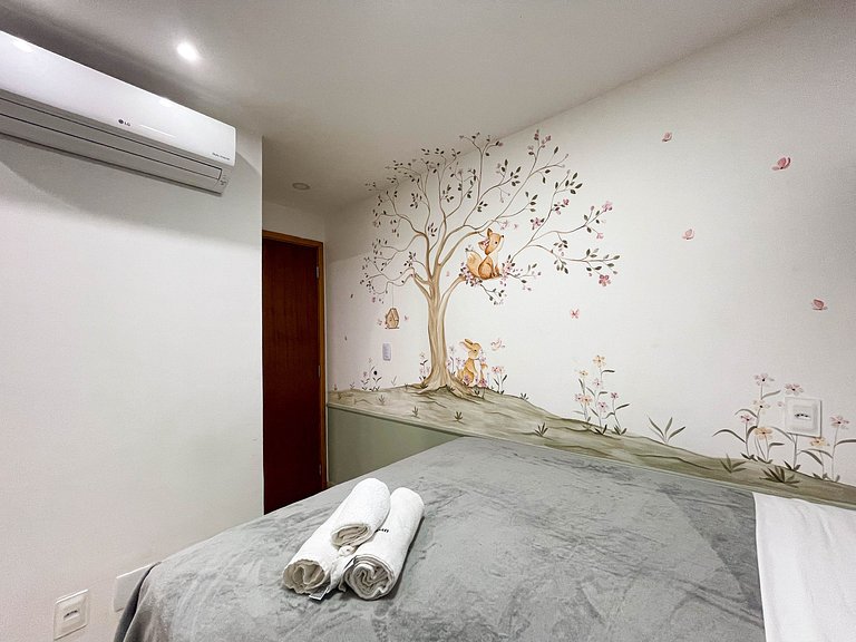 2 quartos com varanda em Manaíra