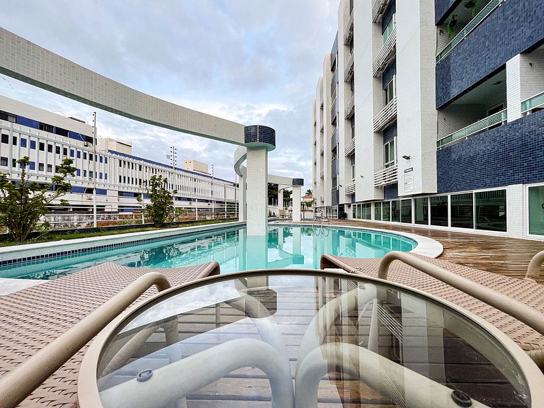 2 quartos com varanda em Manaíra