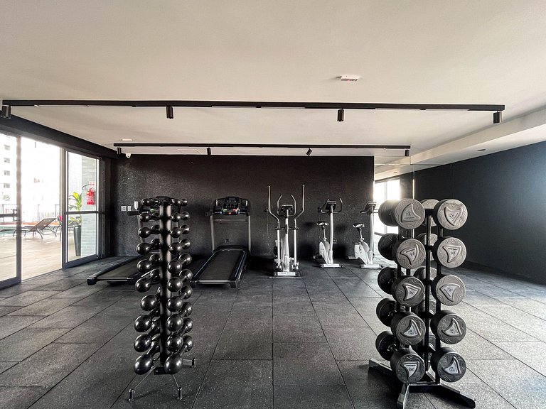 Studio funcional em Manaíra com lazer completo