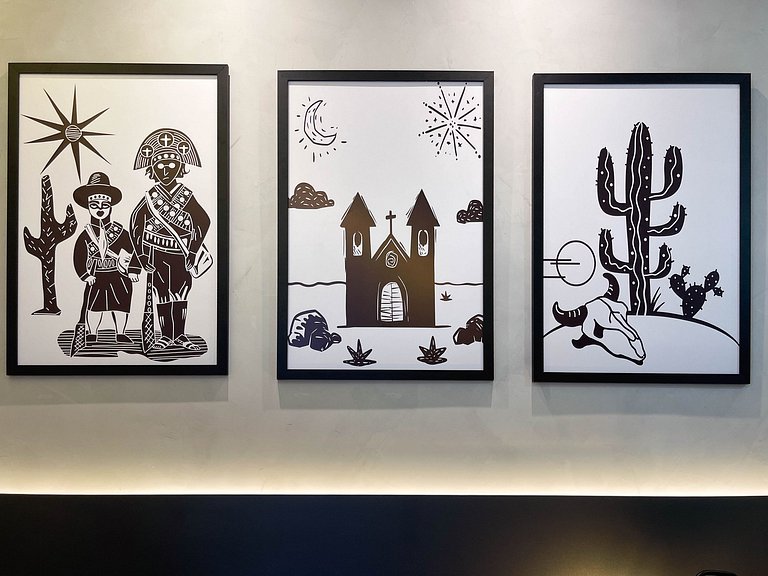 Studio elegante e completo em Manaíra