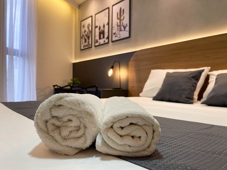 Studio elegante e completo em Manaíra