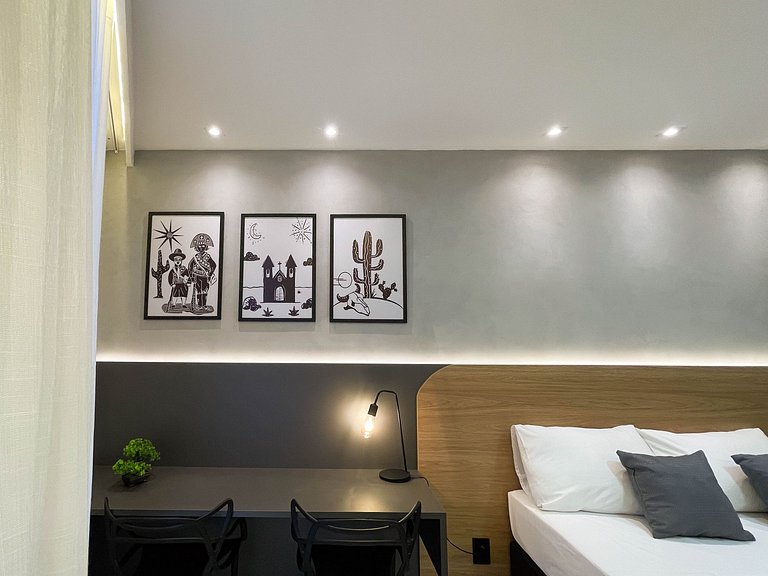 Studio elegante e completo em Manaíra