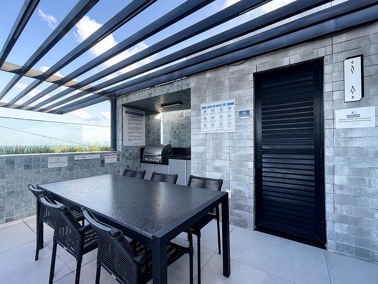 Piscina deslumbrante - vista mar - Intermares