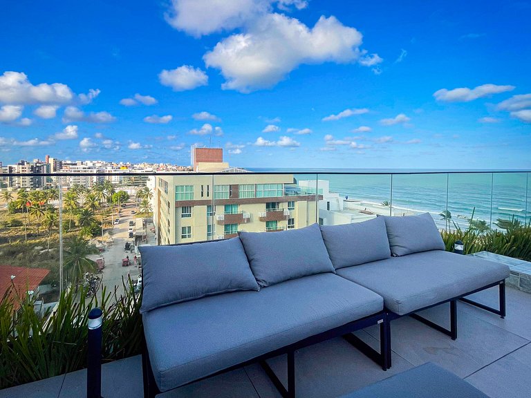 Piscina deslumbrante - vista mar - Intermares