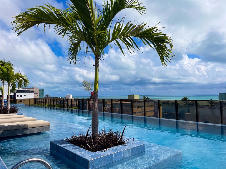 Studio de luxo perto do mar no Cabo Branco