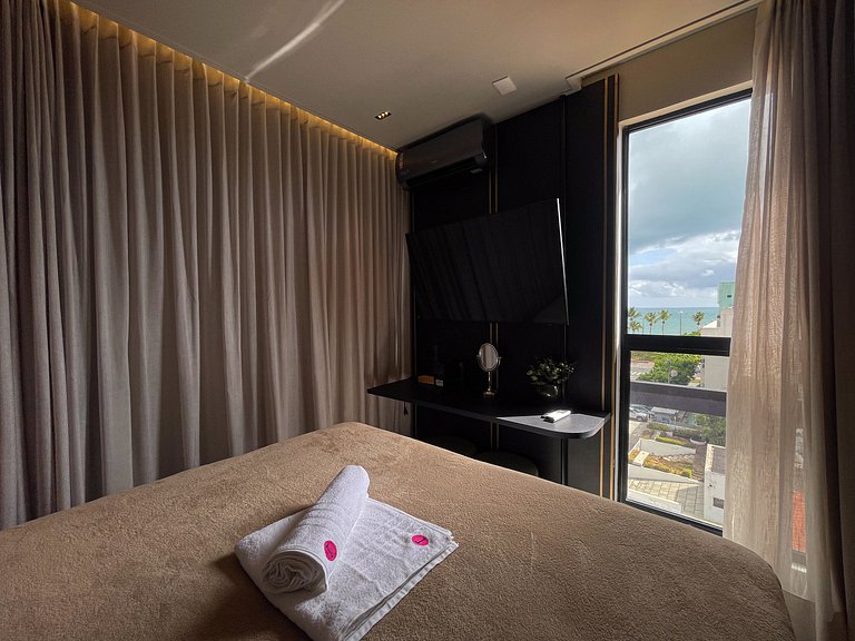 Studio de luxo perto do mar no Cabo Branco