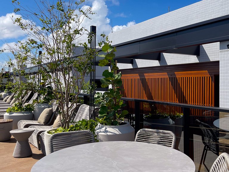 Studio de luxo perto do mar no Cabo Branco