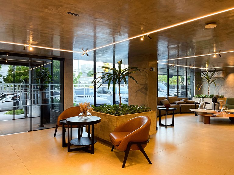 Studio de luxo perto do mar no Cabo Branco