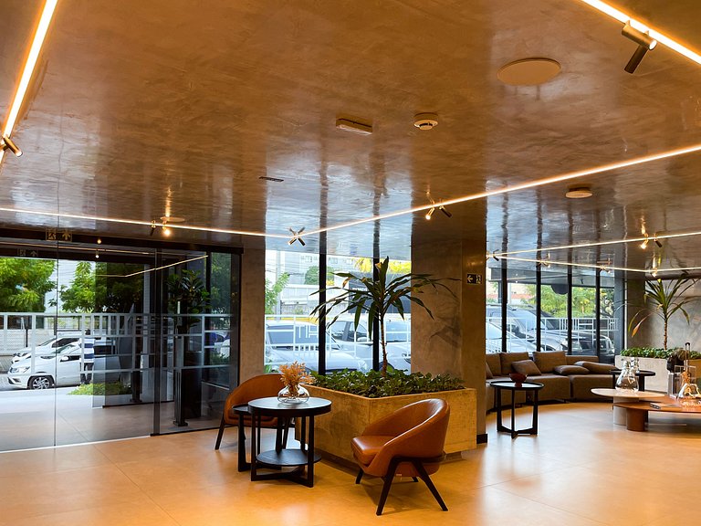 Studio de luxo perto do mar no Cabo Branco