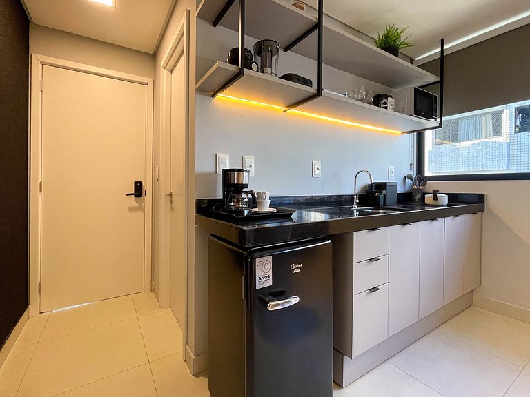 Studio moderno com lazer completo em Manaíra