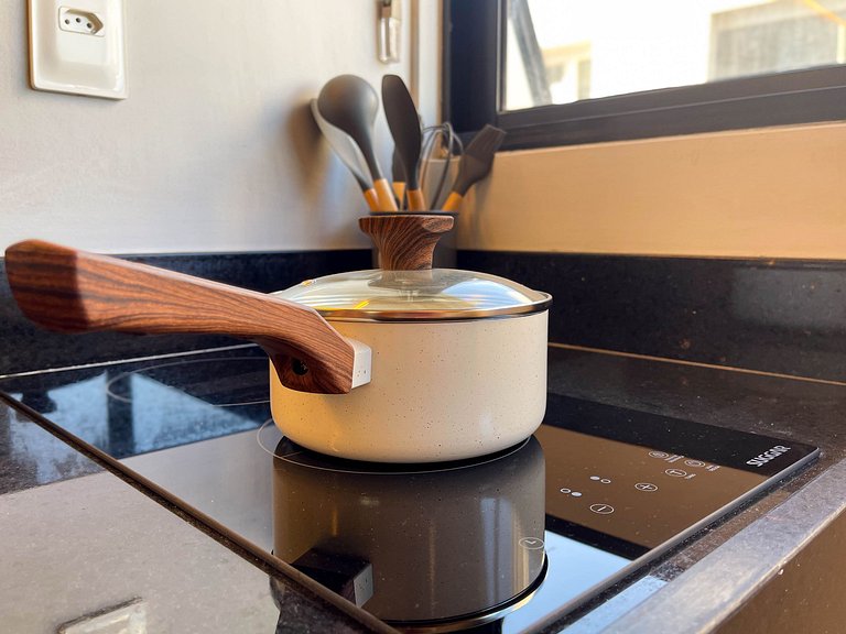 Studio moderno com lazer completo em Manaíra