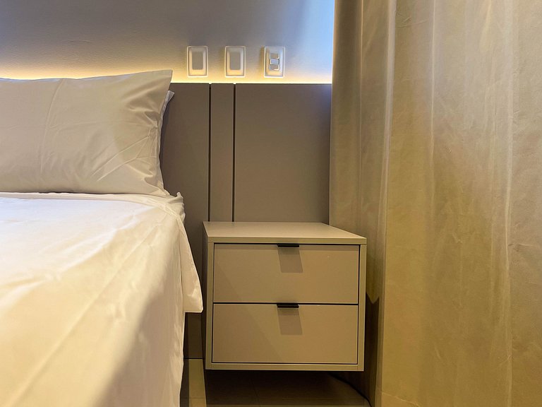 Studio moderno com lazer completo em Manaíra