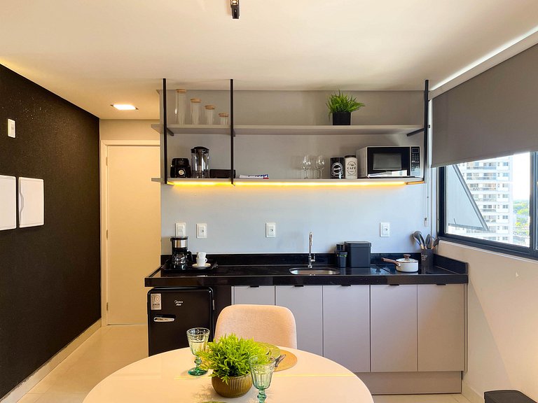 Studio moderno com lazer completo em Manaíra