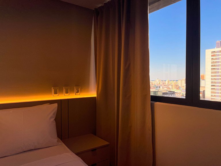 Studio moderno com lazer completo em Manaíra