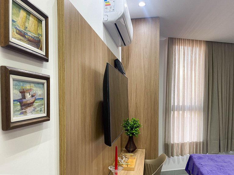 Studio funcional em Manaíra com lazer completo