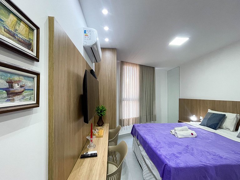 Studio funcional em Manaíra com lazer completo