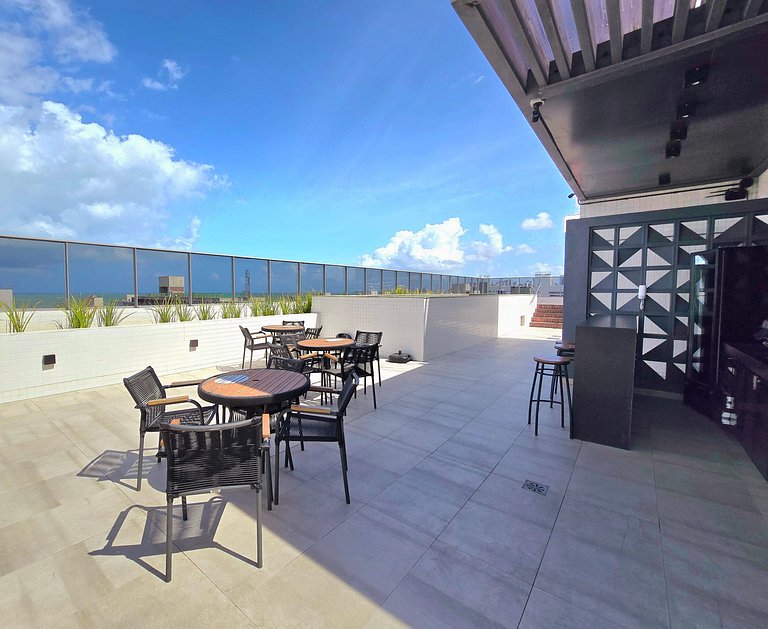 2 Quartos Perto do Mar Bessa | Academia | Piscina