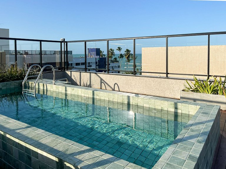 Pertinho do mar entre verde e silêncio c/ terraço