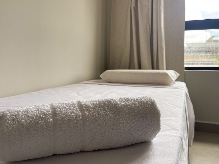 Conforto prático a poucos passos do mar