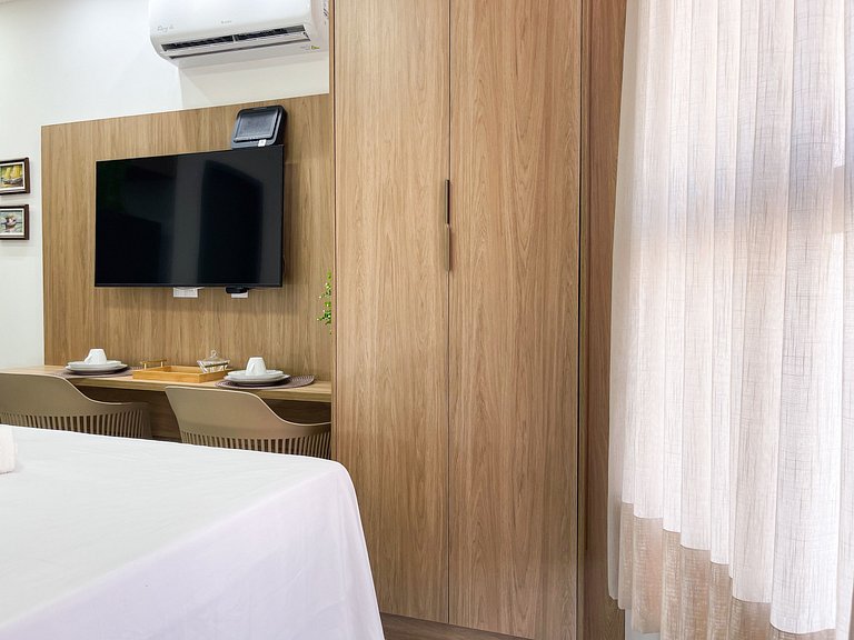 Studio moderno em Manaíra com lazer completo