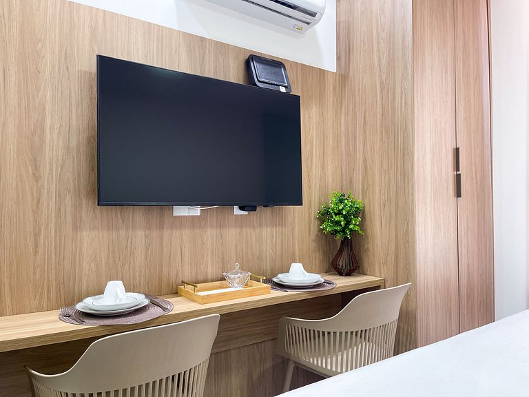 Studio moderno em Manaíra com lazer completo