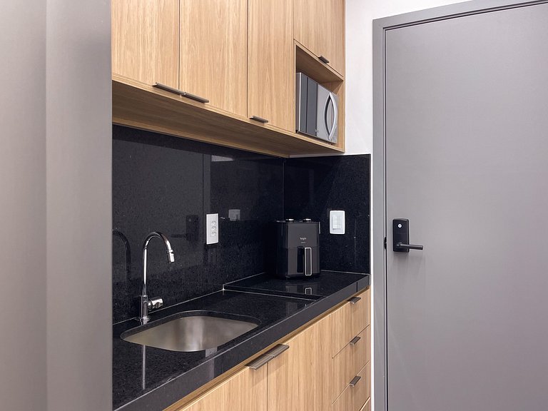 Studio moderno em Manaíra com lazer completo