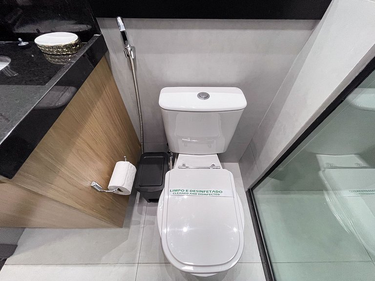Studio moderno em Manaíra com lazer completo