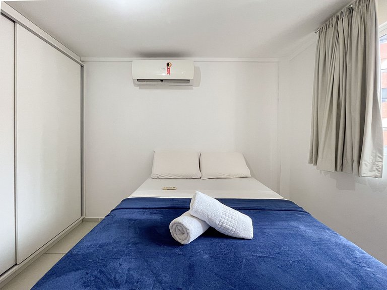 2 quartos com piscina no rooftop