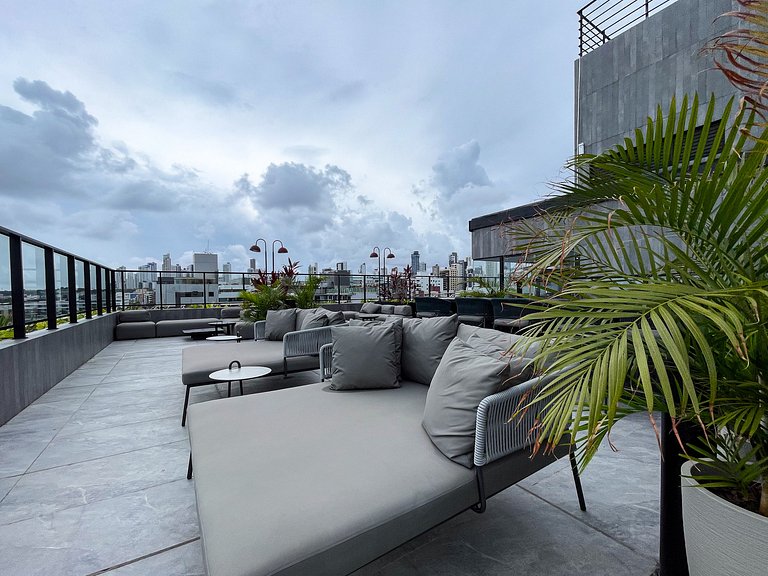 Conforto prático a poucos passos do mar