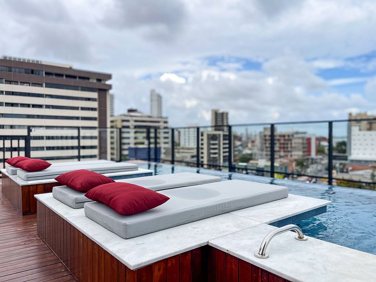 Conforto prático a poucos passos do mar