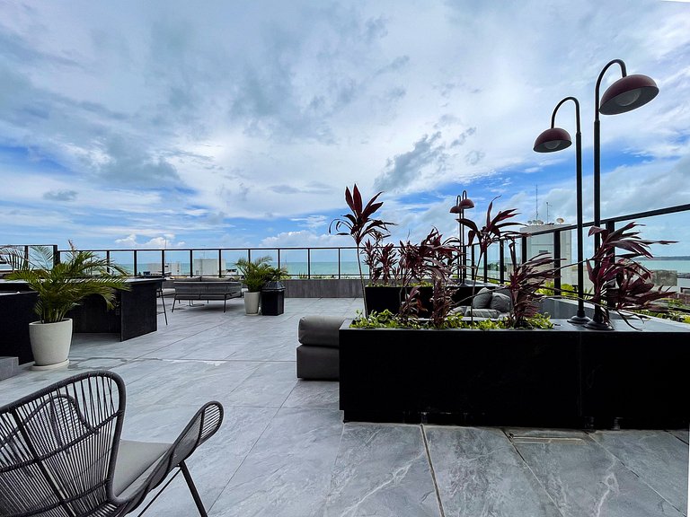 Conforto prático a poucos passos do mar