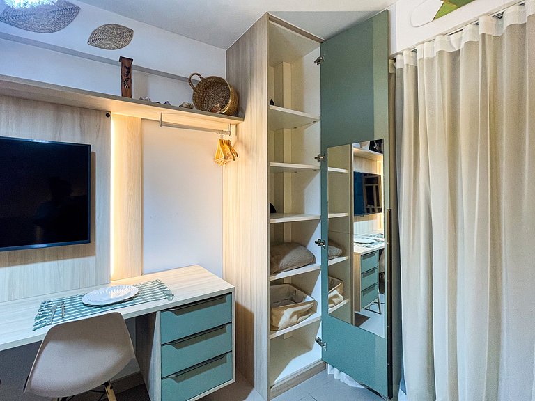 Beira-mar, piscina, academia, jardim oceania