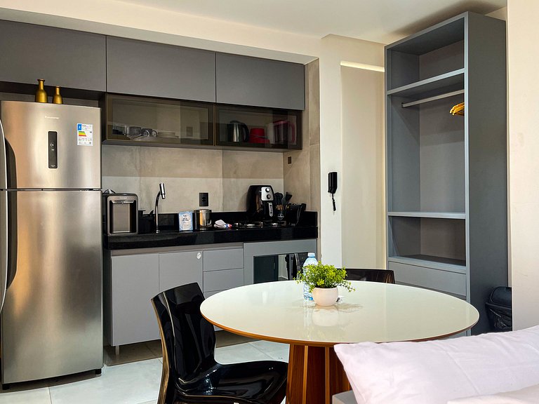 Studio Alto com Vista e Piscina · Coração de JP