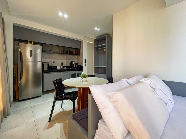 Studio Alto com Vista e Piscina · Coração de JP