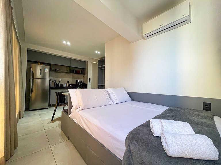 Studio Alto com Vista e Piscina · Coração de JP
