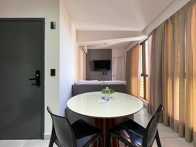 Studio Alto com Vista e Piscina · Coração de JP
