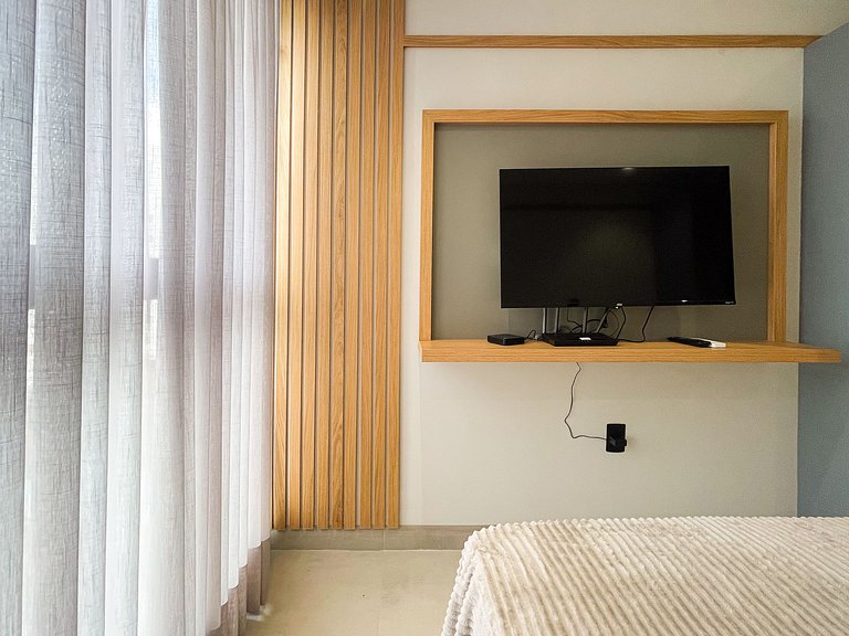 Studio novo | Rooftop com piscina | Intermares