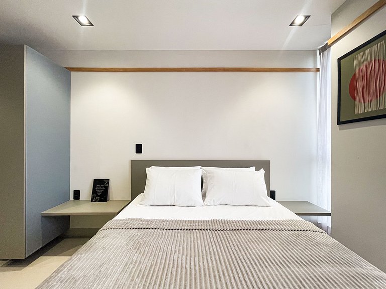 Studio novo | Rooftop com piscina | Intermares